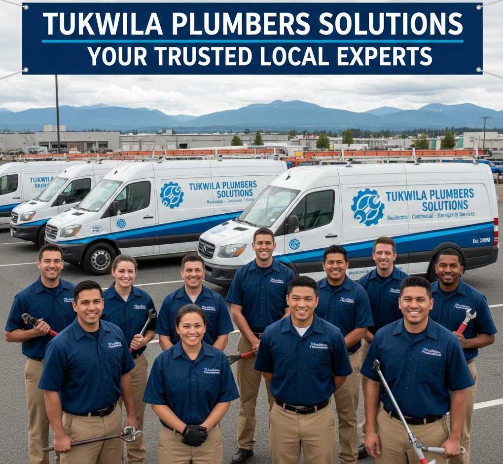 Professional plumber working on pipes in Tukwila